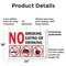 Signmission No Smoking Eating or Drinking with Graphic OSHA ANSI Sign, Plastic, 24in W x 18in L, 2PK OS-2PACK-MISC-P-1824-L-19502 - alternate 7